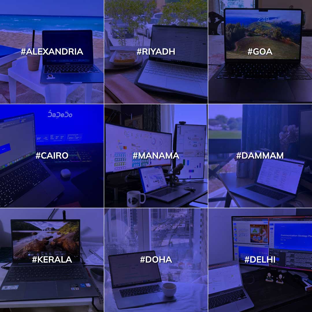 DaDeDo team working from cities across the region